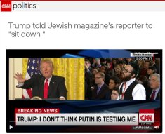jew media rambling and lied said trump was racist